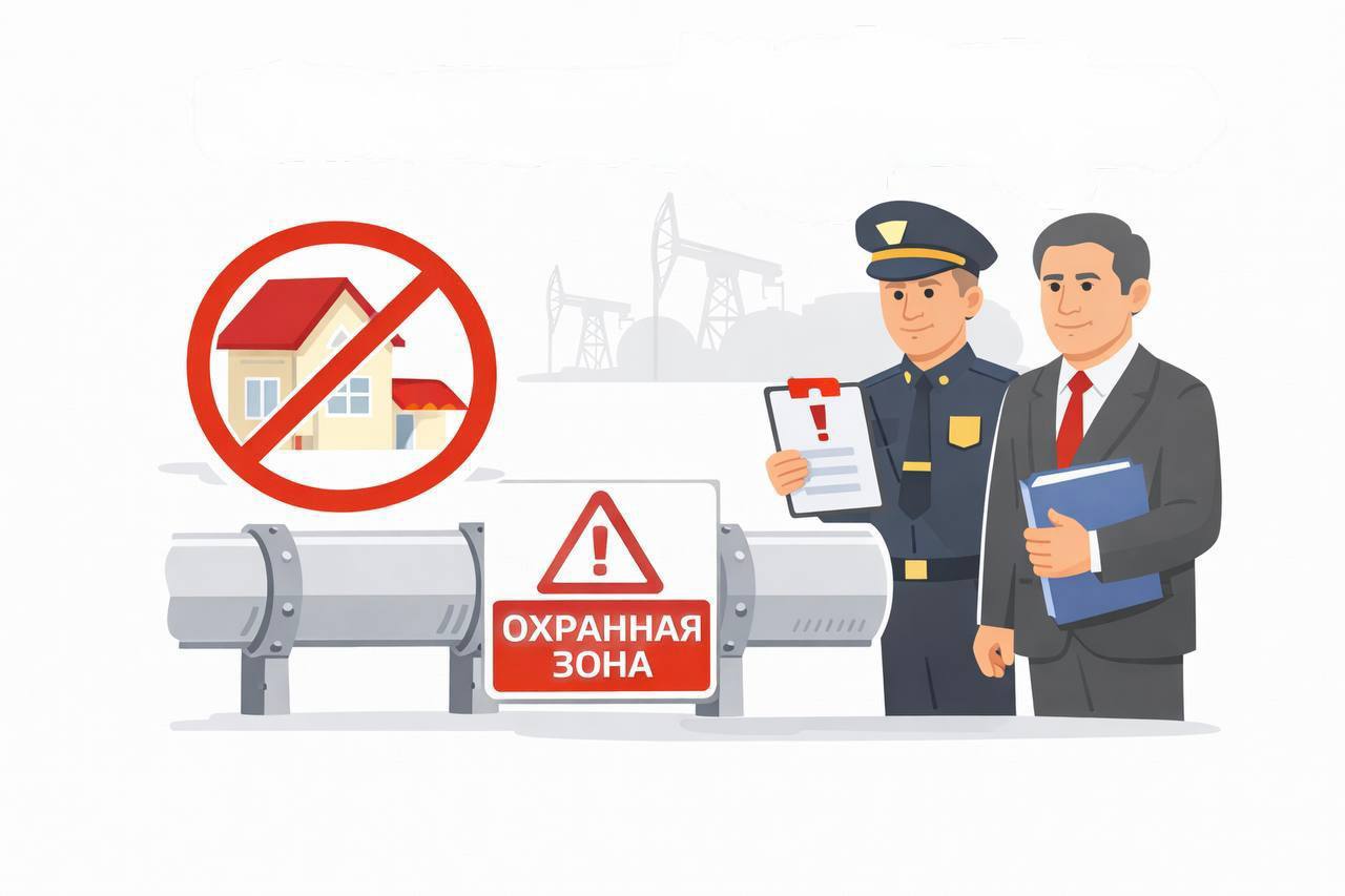 За нарушение охранной зоны магистрального трубопровода – штраф 50 000 рублей